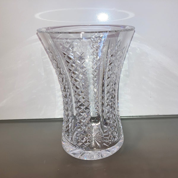 Waterford Hiberina Vase, Waterford Crystal Hiberina 6" Vase, Waterford Crystal Hibernia Chubby Vase, Hiberina Vase, Mint