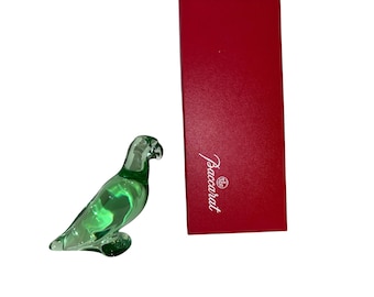 Baccarat Red Love Birds Saint Valentin Doves Figurine Paperweight