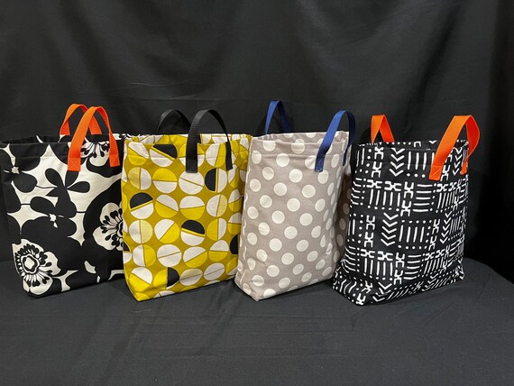 14 15.5 Plain Unbleached Cotton Canvas Tote Bag, Market Bag, Fitness Bag,  Eco Friendly Cotton Fabric Style103 