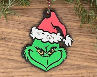 Grinch Personalized Christmas Ornament