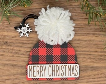 Winter Hat Christmas Laser Cut Ornament