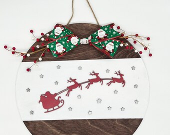 Santa's Sleigh Door Hanger