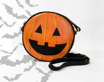 Get Lit Black & Orange Halloween Crossbody