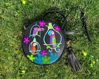 Tiki Room Round Purse