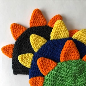 Dinosaur Hat - Ready to Ship - Handmade Crochet