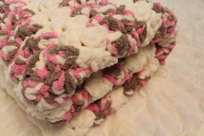 Super Soft Multi Colored Baby Marshmallow Blanket Baby Etsy