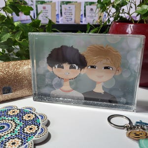 Teach Me K-Pop by Kaenyn King - Jase & Nikko silver glitter photo block