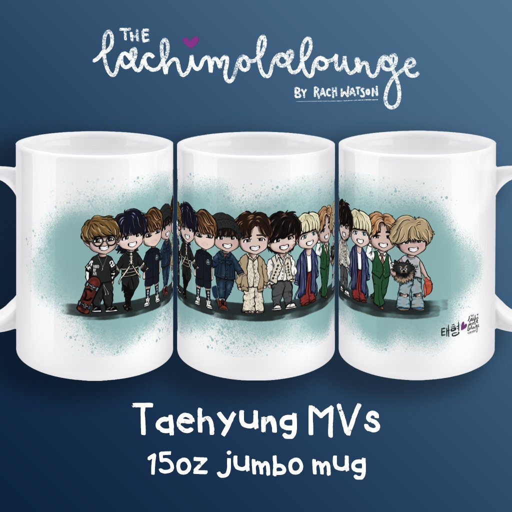 BTS Taehyung V Mvs 15oz Jumbo Mug, Bangtan Army Fan Gift - Etsy