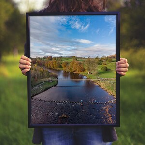 Hebden Swing Bridge Print - Yorkshire Dales Photo - Yorkshire Dales Artwork - Yorkshire Dales Art - Dales Prints