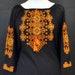 GAPTUVALNYA UNITY EMBROIDERED BLOUSE (BLACK ORNAMENT) main image 1