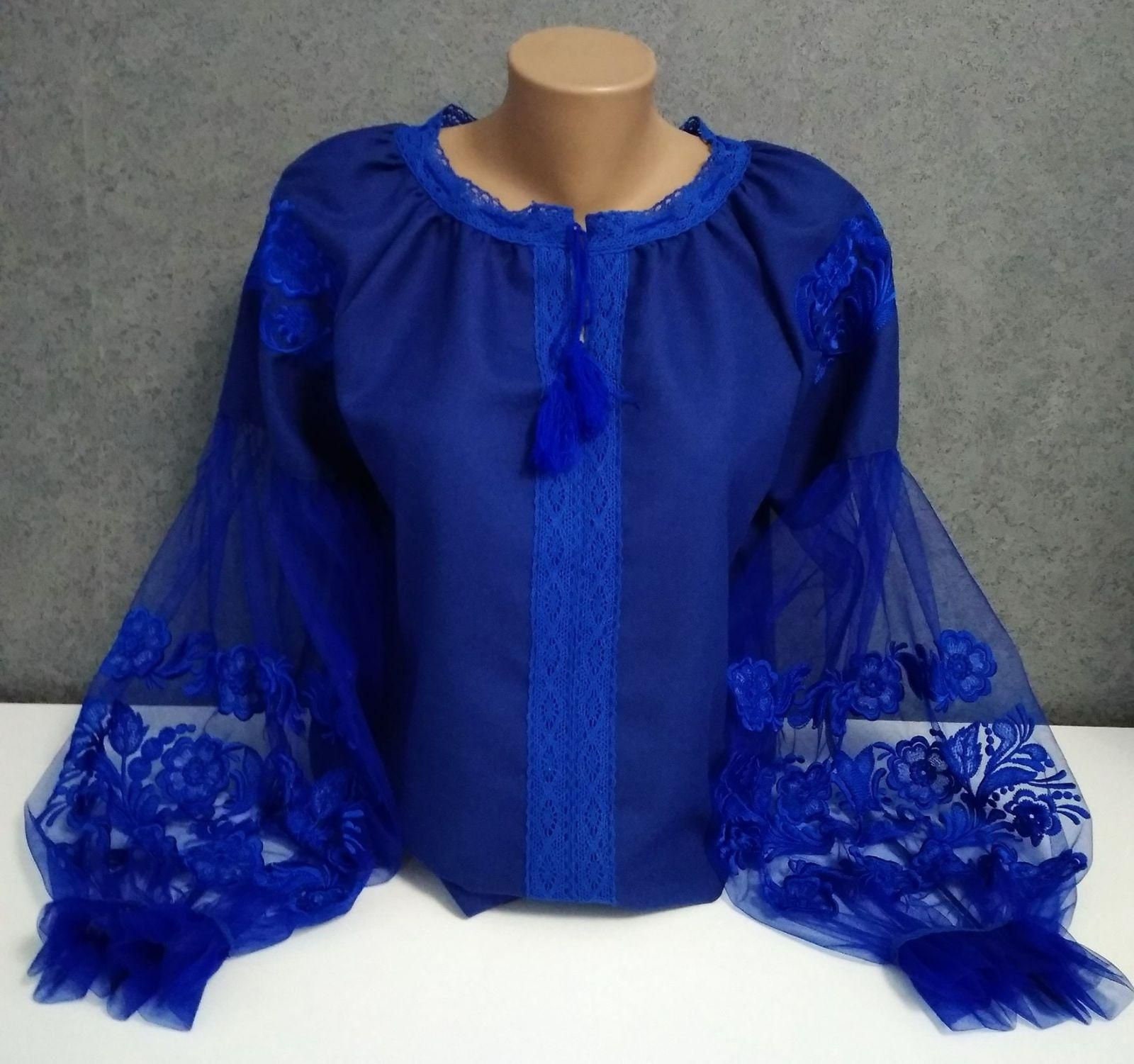 Artisanal Embroidered Blouse 50% Cotton, %50 Polyester Pink  601287