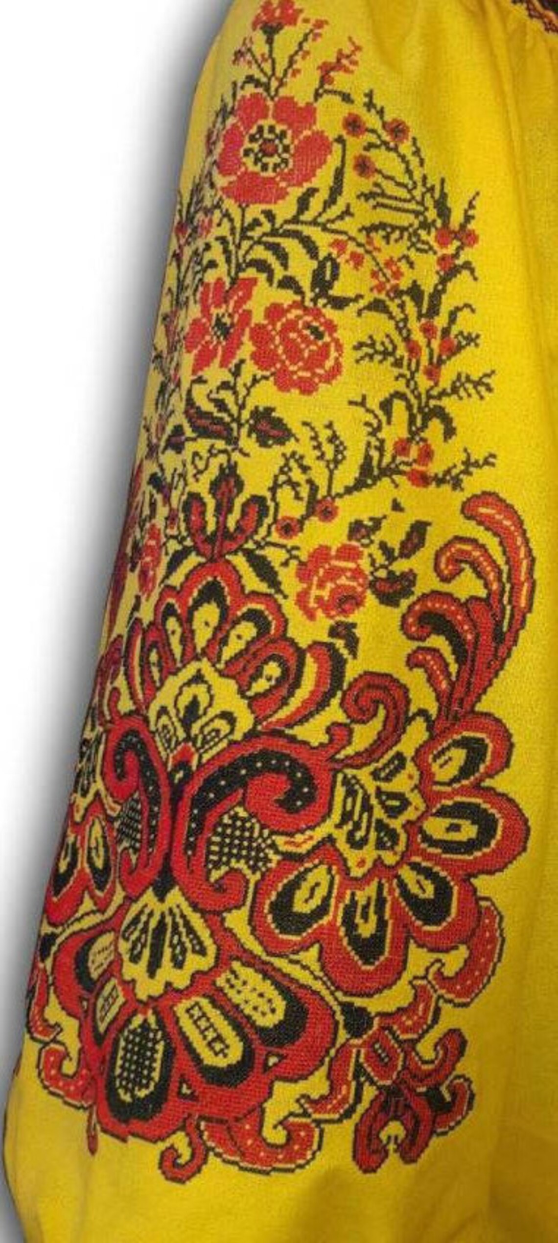 embroidered yellow top