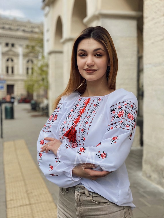 Camisa bordada mujer new arrivals
