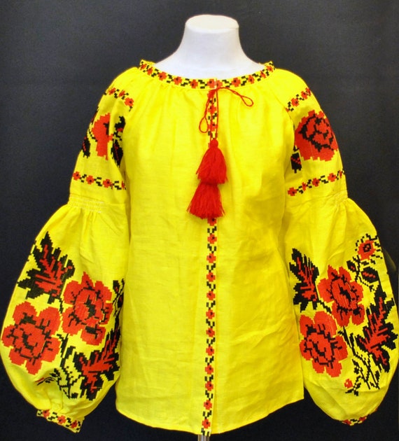yellow blouse