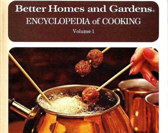 Vintage Better Homes And Gardens Encyclopedia Of Cooking Etsy