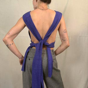 NWT Free People FP Beach Open Back Knit Halter – Size S image 5