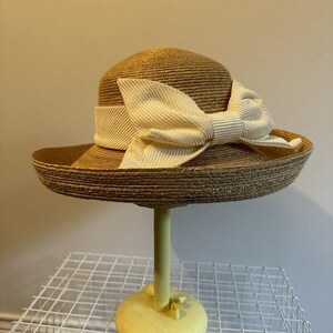 Summer Tompkins Beige Brown Woven Summer Womens Sun Hat  display picture 1