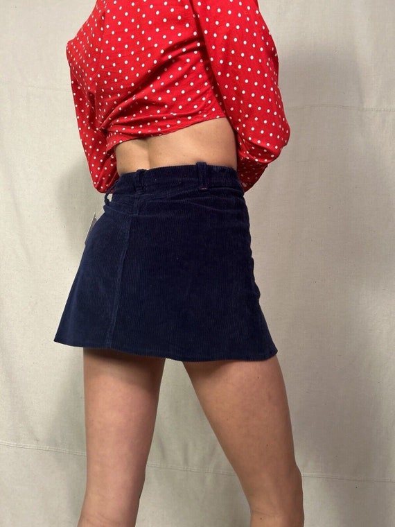 Vintage Y2K Esprit Corduroy Mini Skirt Accent Poc… - image 5