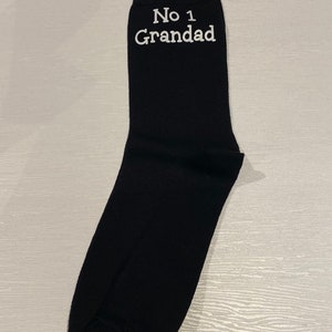 No 1 grandad socks . Christmas gift , birthday Gift Father’s Day , birthday gift