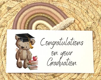 Congratulations on your graduation card/money wallet gift envelope