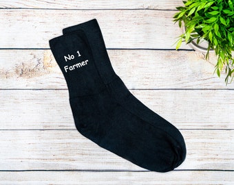 No 1 farmer socks . Christmas gift , birthday Gift, Father’s Day,