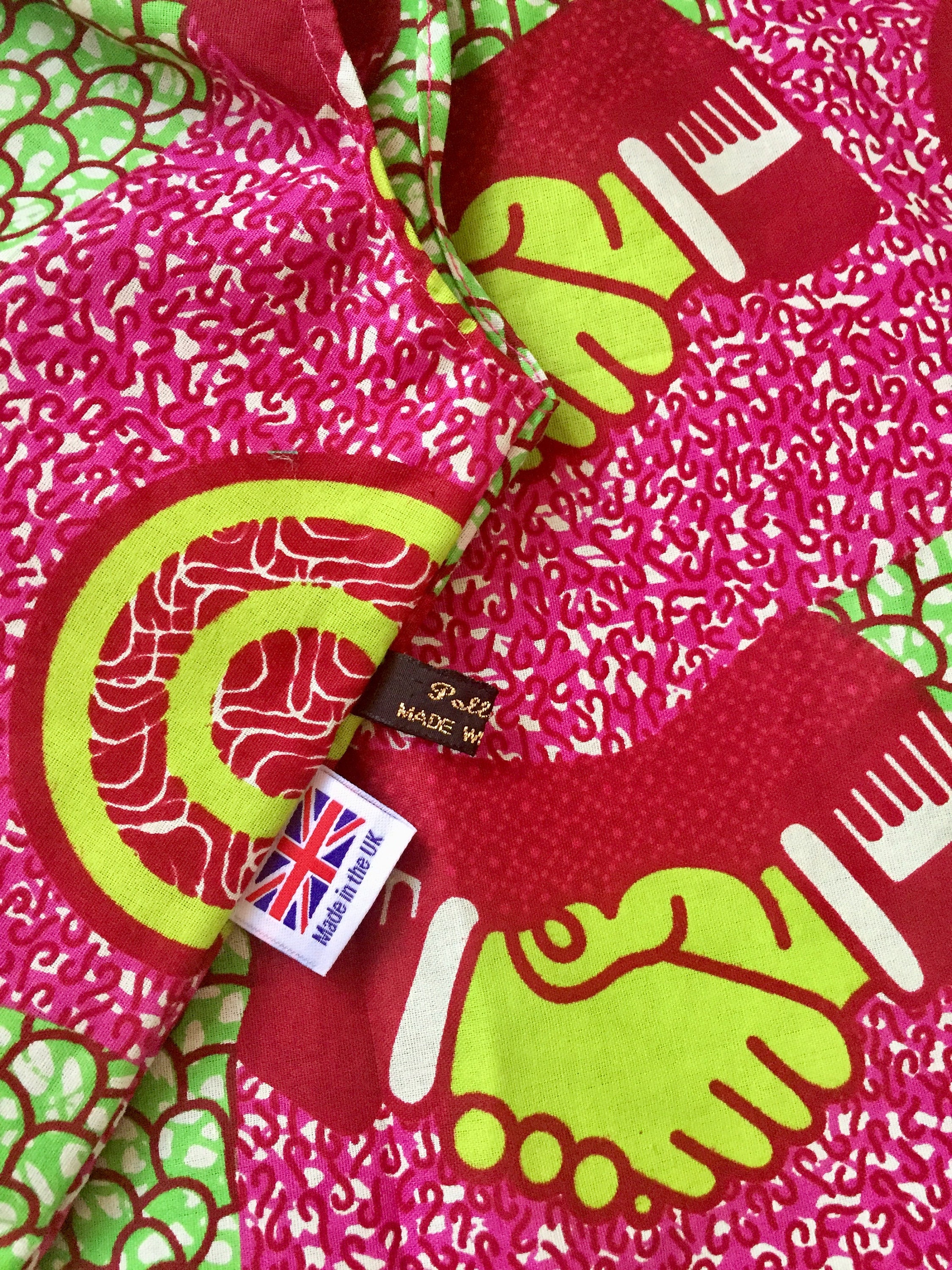 Dutch Ankara Pink Nice To Meet You Polly Bag Made In Brixton / | Etsy
