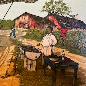 1 H Hargrove, plantação de churrasco