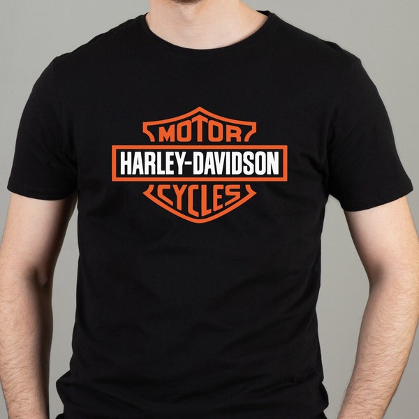 T-shirt Harley Davidson, t-shirt moto, motard cool, papa motard, t-shirt pour les amateurs de motards