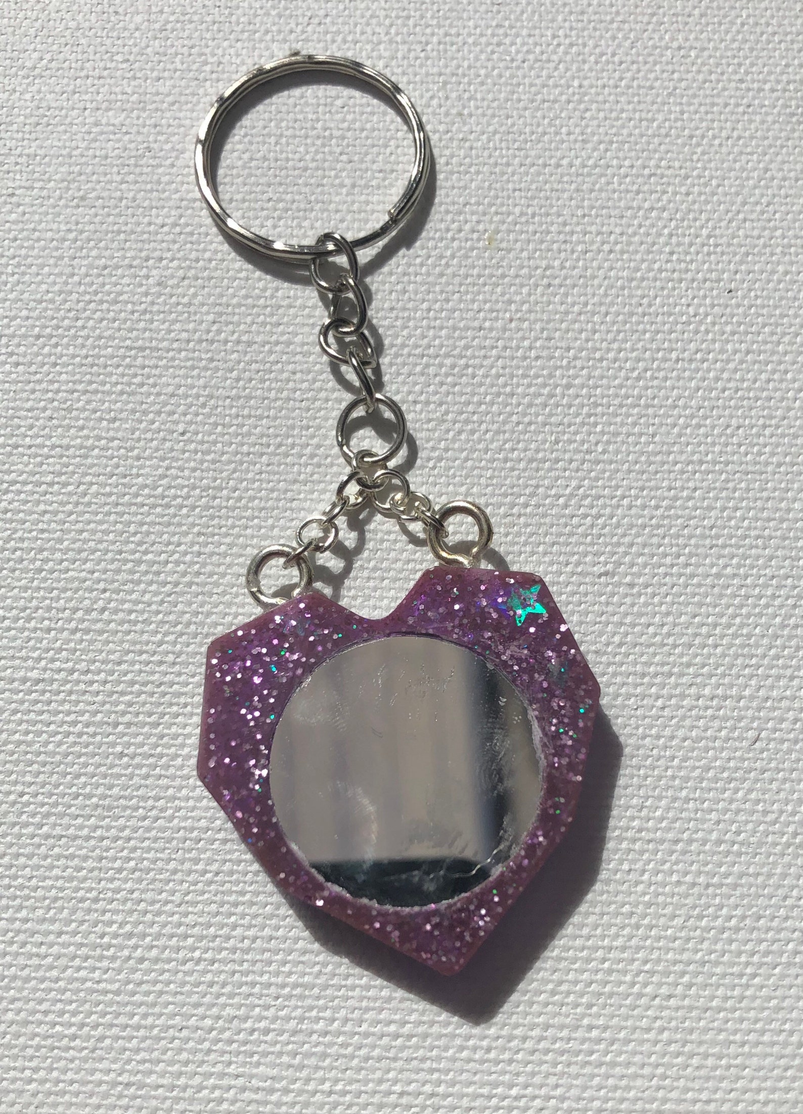 Key Chains With a Small Mirror Etsy