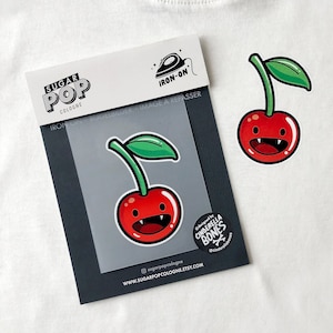 Iron-on Patch Vampire cherry CINDERELLA BONES / SUGARPOP