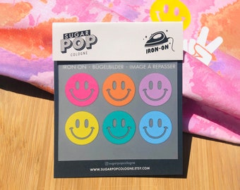 Bügelbilder Iron-on Patch Smile zum aufbügeln für Kinder und Erwachsene // SUGARPOP