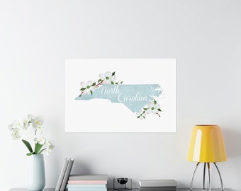 Watercolor North Carolina Print