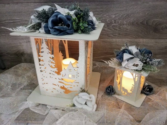 Lanterna In Legno Lanterna Portacandele In Legno Rustico - Decorazione Shabby Chic Per Casa E Esterno, 28 Cm Decorazione Natalizia E Autunnale