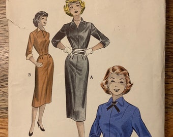 50s Butterick 6645 Dress Pattern