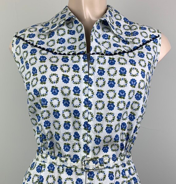 Vintage 1950s Jumpsuit 50s Cotton Playsuit
