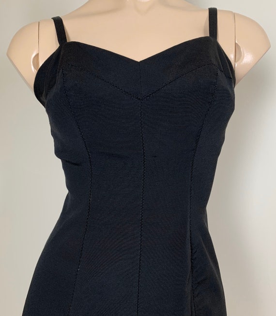 Vintage 50s Black Rose Marie Reid Swimsuit