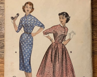50s Butterick 7032 Dress Pattern