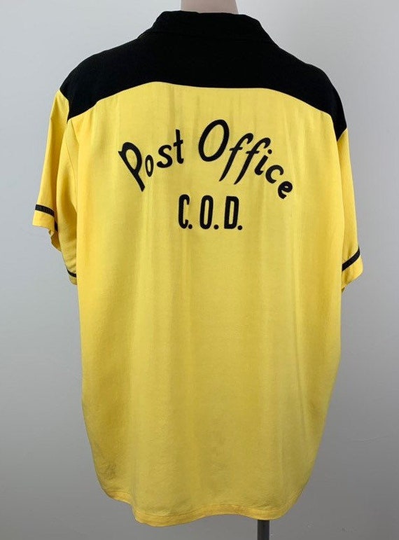 Vintage 50s Mens Rayon Bowling Shirt XL