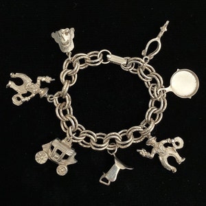 Vintage 50s Western Theme Charm Bracelet image 2