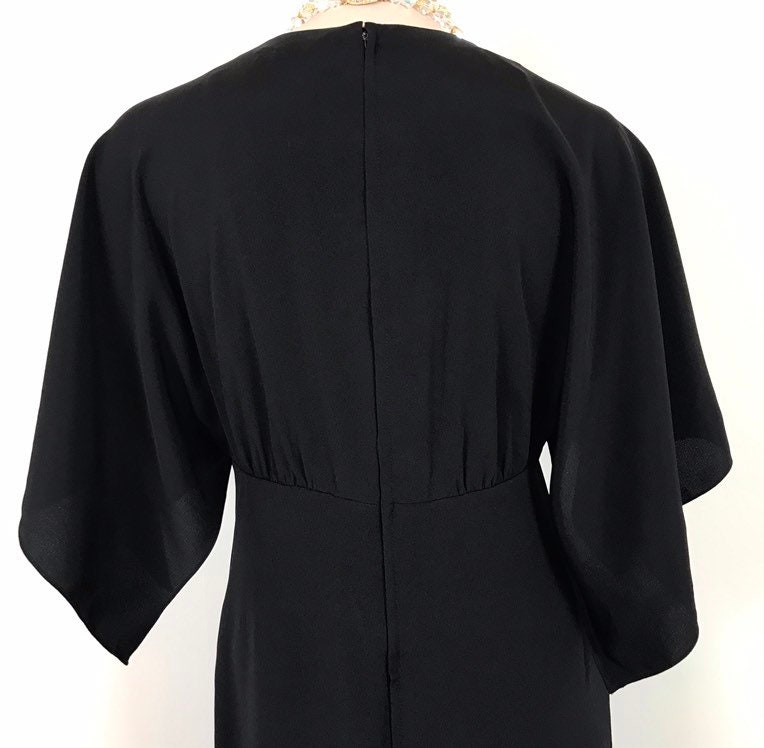Vintage 60s Adele Simpson Kimono Sleeve Dress | Etsy