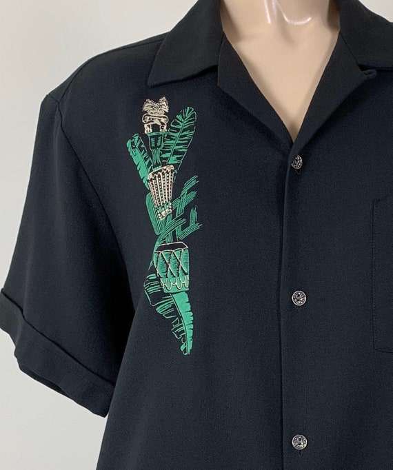 Vintage 50s Mens Hawaiian Togs Tiki Shirt