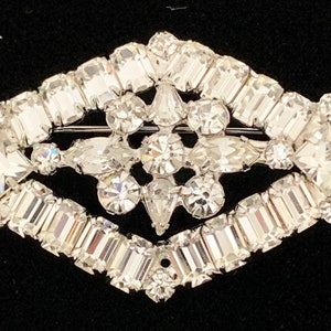 Vintage 50s Weiss Rhinestone Brooch image 3