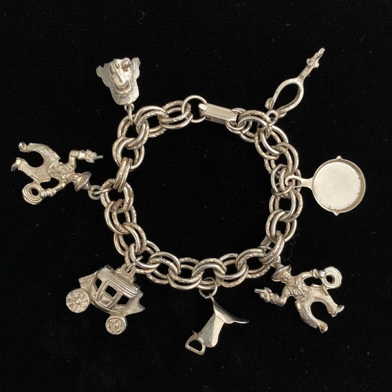 Vintage 50’s Western Theme Charm Bracelet - image 1