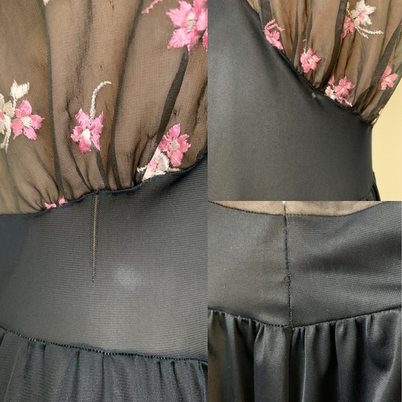 Stunning Vintage 50s Rogers Chiffon Peignoir Set - image 10