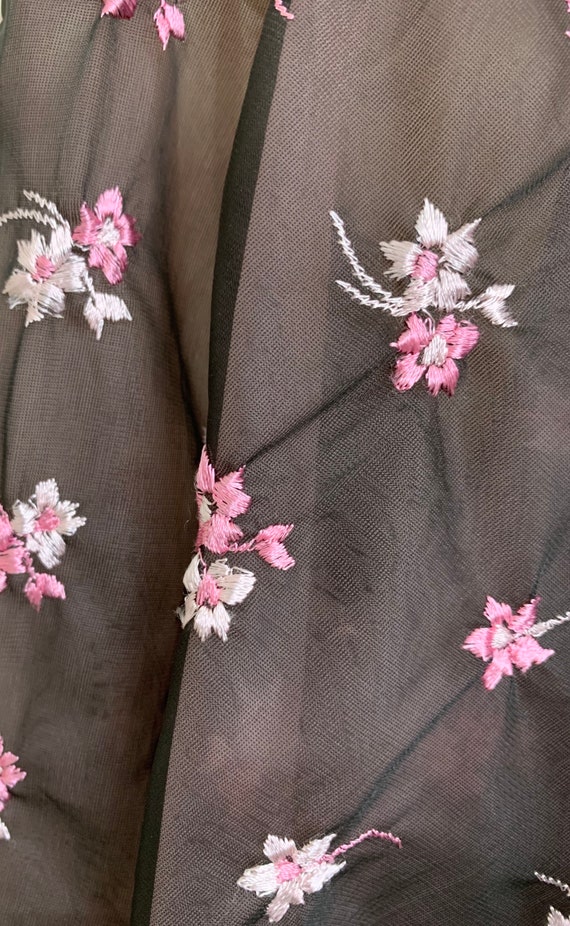 Stunning Vintage 50s Rogers Chiffon Peignoir Set - image 2