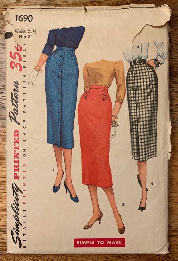 pencil skirt pattern simplicity