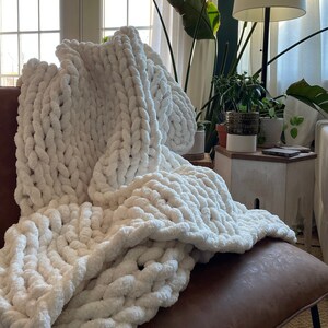 The Knit ~Super Soft~ Cozy Chenille Blanket - Solid Color