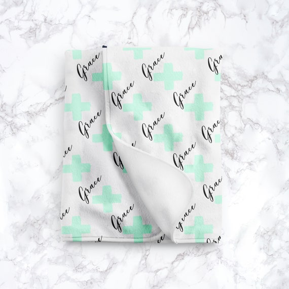 etsy personalized baby blanket