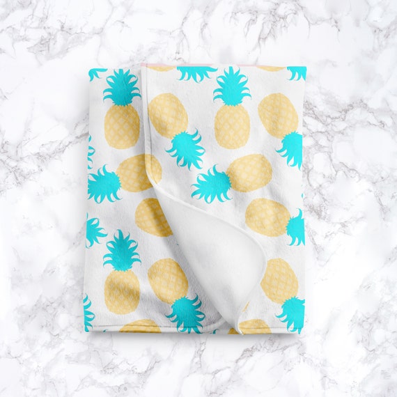 pineapple baby blanket