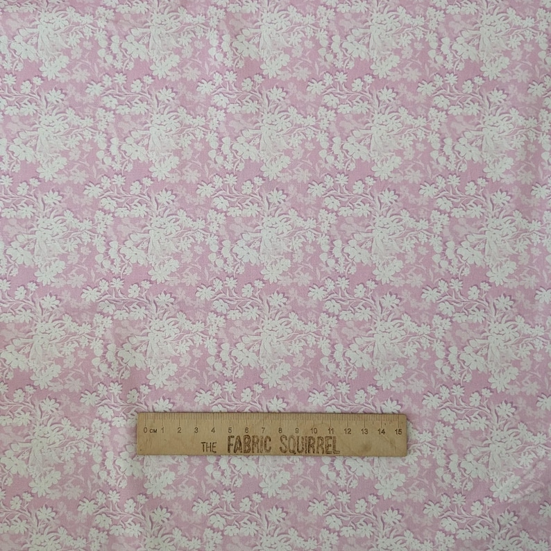 Floral Impressions Cotton Fabric Yellow, Pink Purple Floral Fabric From